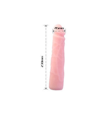 BAILE - DILDO DE SILICONE REALÍSTICO COM TOQUE DE PELE 23 CM