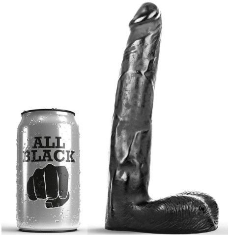ALL BLACK DILDO REALISTICO 21 CM