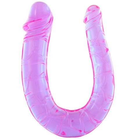 SEVEN CREATIONS PENIS COM DUAS CABEAS DE GELEIA FLEXIVEIS