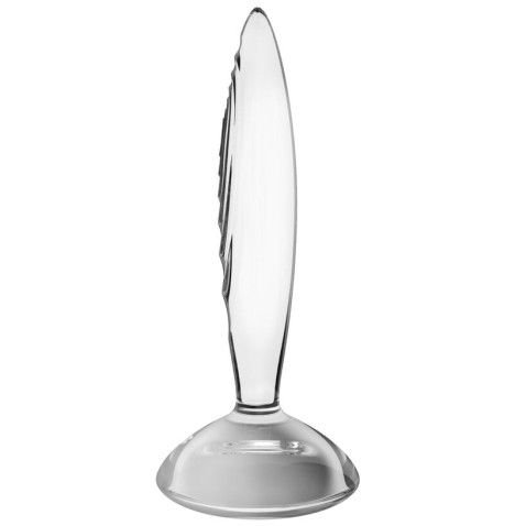 SATISFYER - PLUG ANAL DE CRISTAL ESPUMANTE