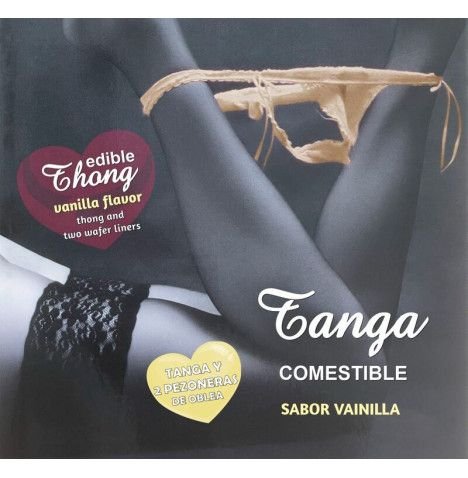HOTFLOWERS WAFER THONG E 2 NIPPLE PADS MENINA SABOR BAUNILHA es pt en fr it 