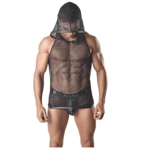 ANAIS MEN ARES HOODED T SHIRT S