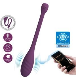 PRETTY LOVE VIBRADOR CONTROLADO POR APLICATIVO LEVIATHAN ROXO