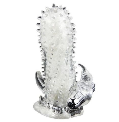 BAILE BRAVE MAN COELHO VIBRADOR EXTENSO DE PENIS