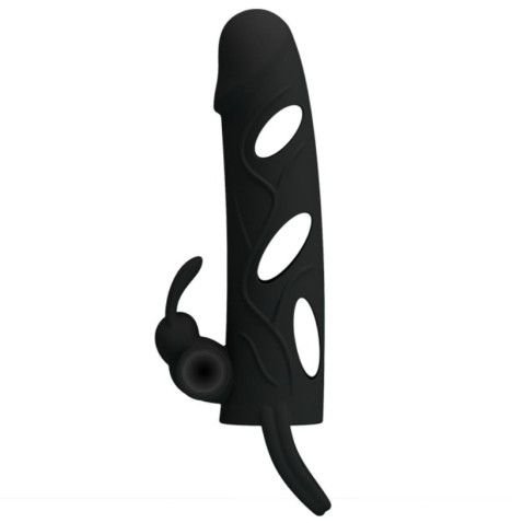 PRETTY LOVE CAPA DE SILICONE COM VIBRAO 14 CM 10