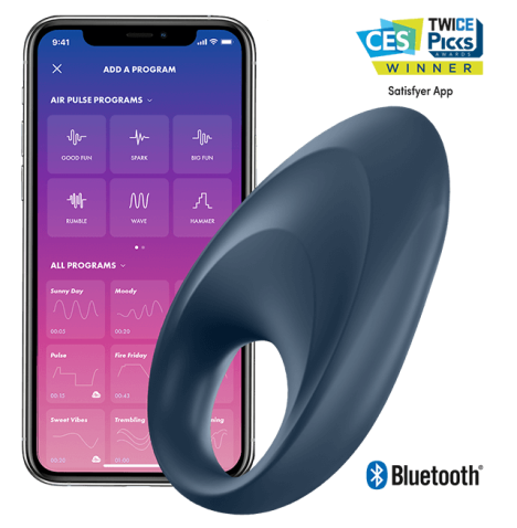 SATISFYER APLICATIVO VIBRADOR DE UM ANEL MIGHTY