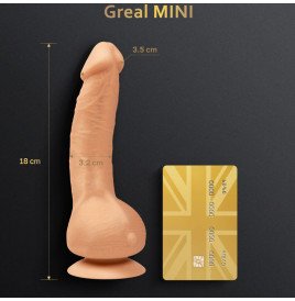 G-VIBE - GREAL MINI VIBRADOR DILDO SILICONE NATURAL