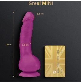 G-VIBE - GREAL MINI FÚCSIA VIBRADOR DE SILICONE DILDO