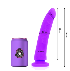 DELTA CLUB TOYS LILAC DILDO MEDICAL SILICONE 20 CM O 4 CM