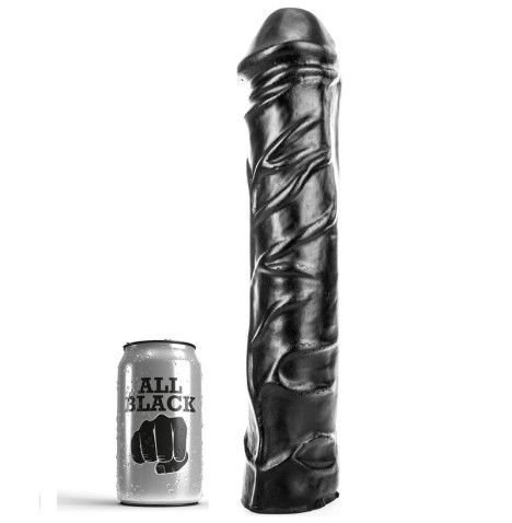 ALL BLACK DILDO GIGANTE SOFT FISTING 32 CM