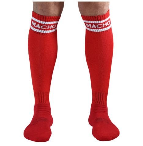 MACHO - CALCETINES LARGOS TALLA UNICA ROJO