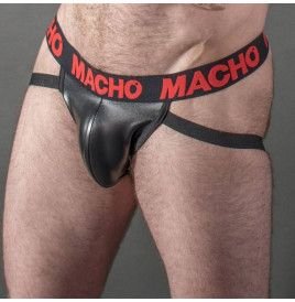 MACHO - MX25RC JOCK CUERO ROJO XL
