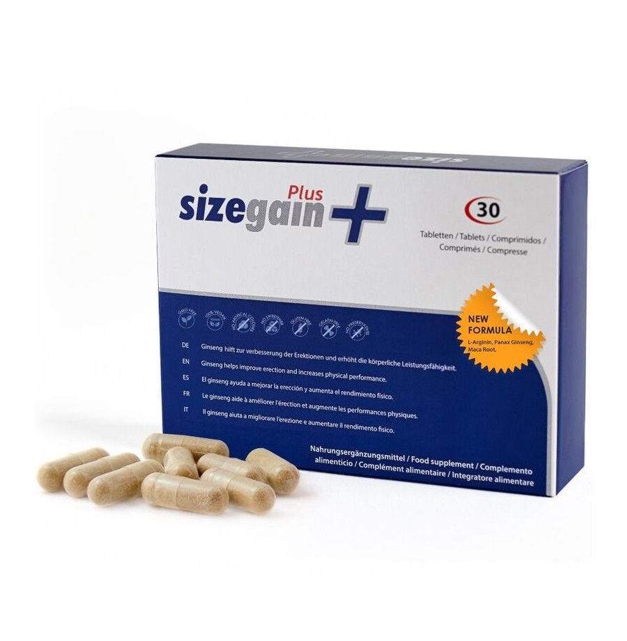 500 COSMETICS - COMPRIMIDOS SIZEGAIN PLUS PARA AMPLIAR O PÊNIS