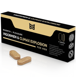 BLACK BULL VIGORMEN CLIMAX EXPLOSION MAIOR PRAZER PARA HOMENS 4 CAPSULAS