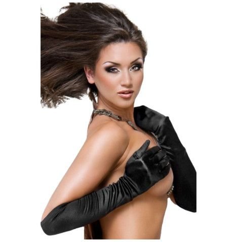 CHILIROSE - LUVAS CR 3192 PRETO CETIM