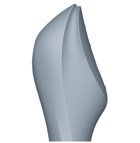 SATISFYER - VIBRADOR DE PULSO DE AR CURVY TRINITY 3 CINZA