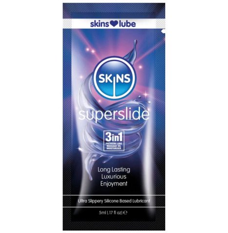 SKINS SUPERSLIDE LUBRIFICANTE A BASE DE SILICONE DOSE UNICA DE 5 ML